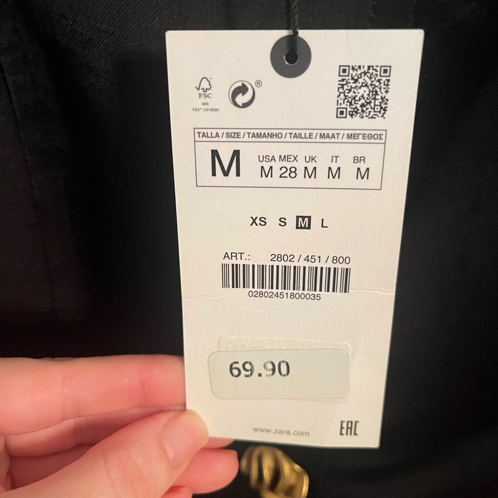 Zara Patterned Button Bustier - Picture 9 of 9